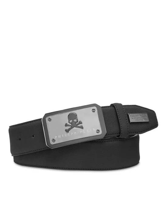 Leather Belt Skull and Plein