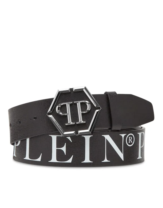 Leather Belt Hexagon