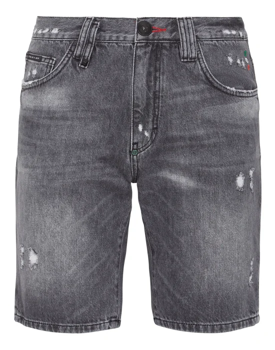 Denim Capri Shorts