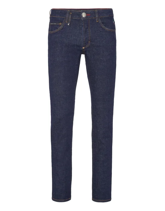 Denim Trousers Super Straight Cut Iconic Plein