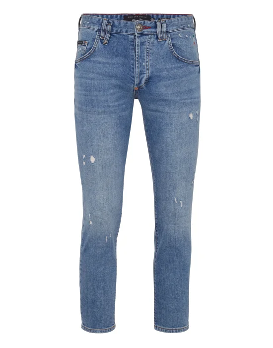 Denim Trousers Straight Cut