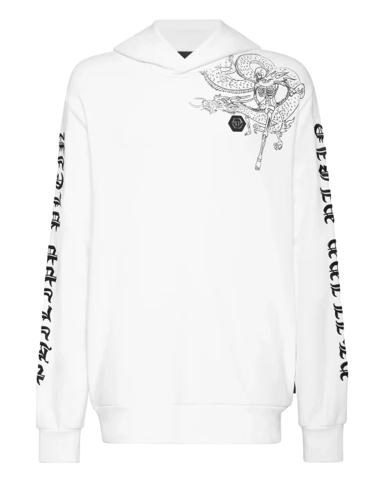 Hoodie sweatshirt Embroidery Gothic Plein