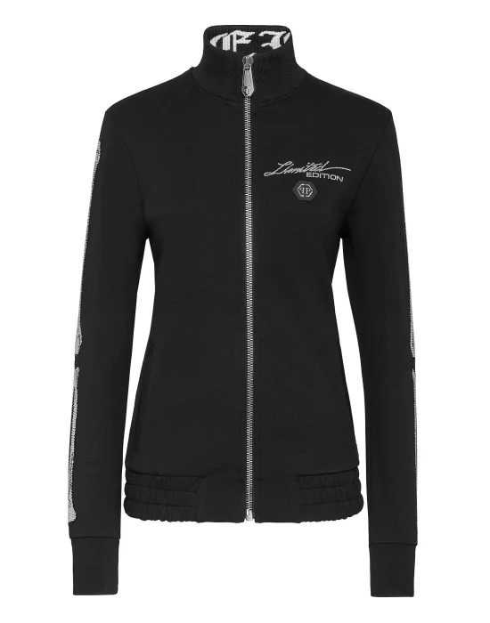 Jogging Jacket Full Zip Crystal Stones Skeleton