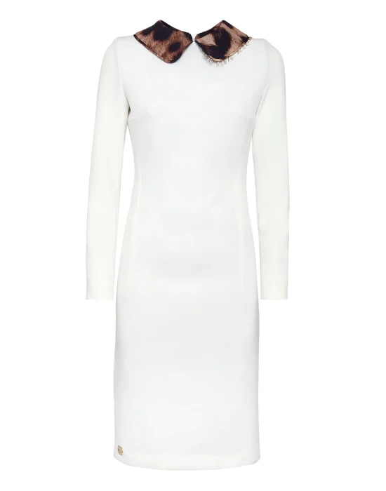 Cady Long Dress LS Leopard