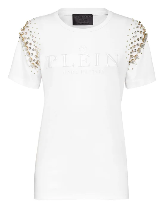 T-shirt Round Neck SS Crystal Iconic Plein