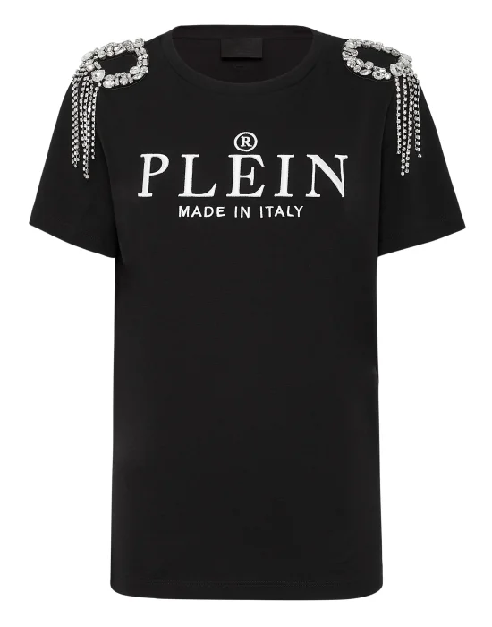 T-shirt Round Neck SS Crystal with Crystals