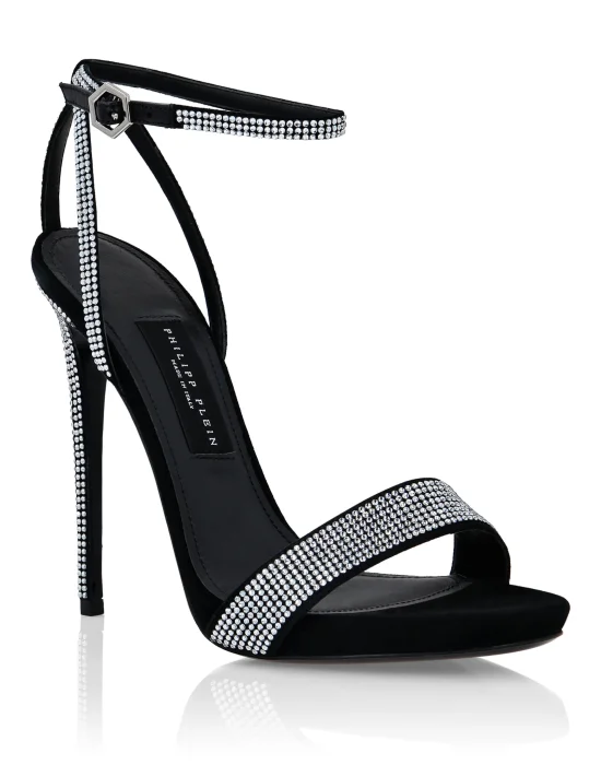 Crystal Ankle Strap Sandals