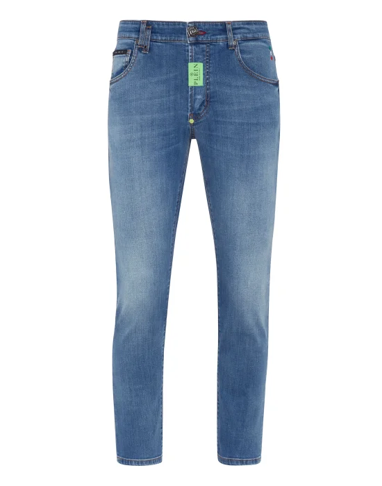 Denim Trousers Skinny Fit Hexagon