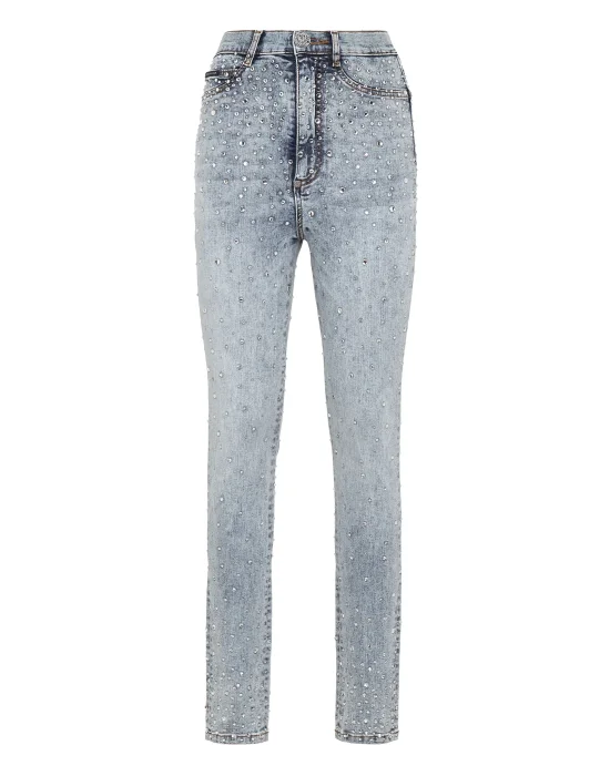 Denim Super High Waist Jegging Crystal Rain