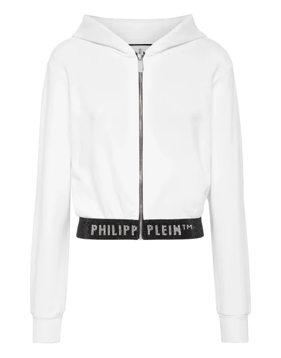 Cropped Hoodie Sweatjacket Stones