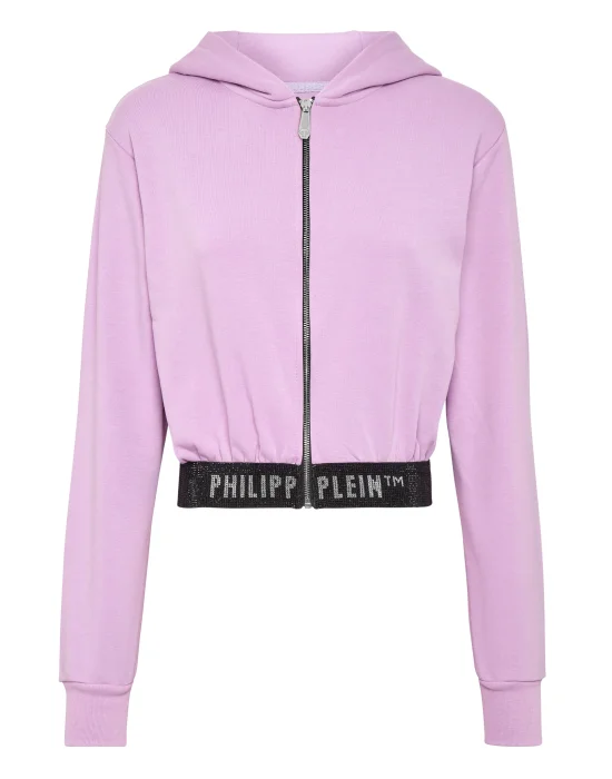 Cropped Hoodie Sweatjacket Stones