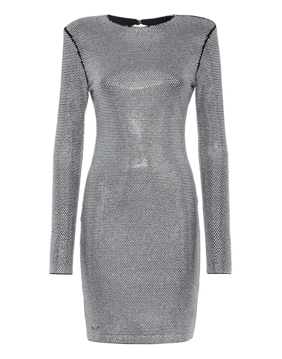 Mini Dress LS Crystal