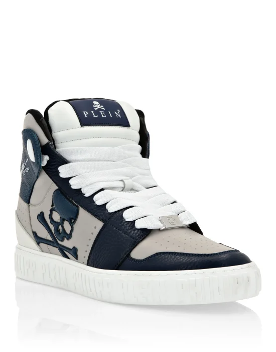 Super Street Hi-Top Sneakers Skull&Bones