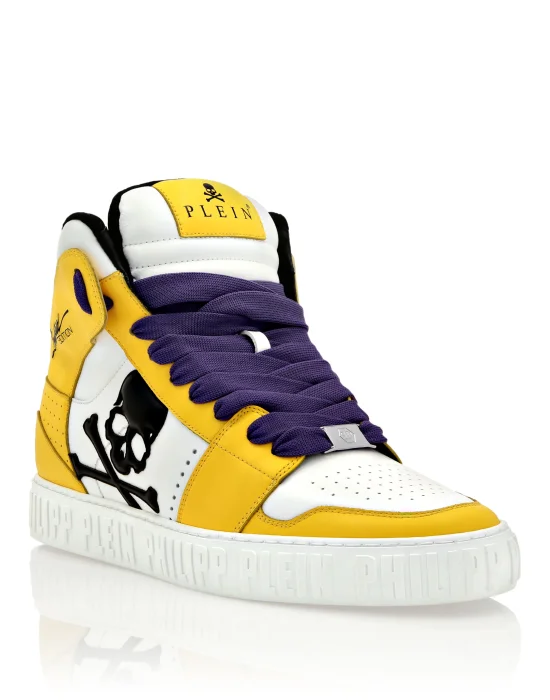 Super Street Hi-Top Sneakers Skull&Bones