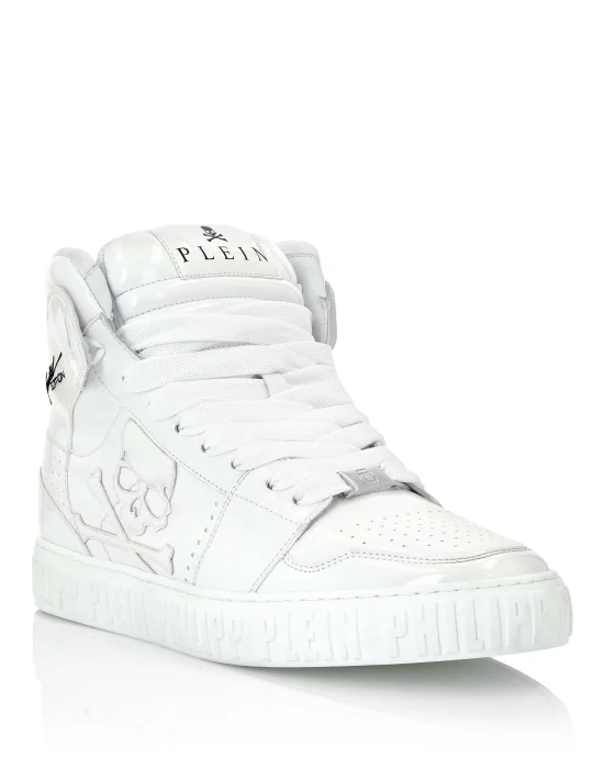 Super Street Hi-Top Sneakers Skull&Bones