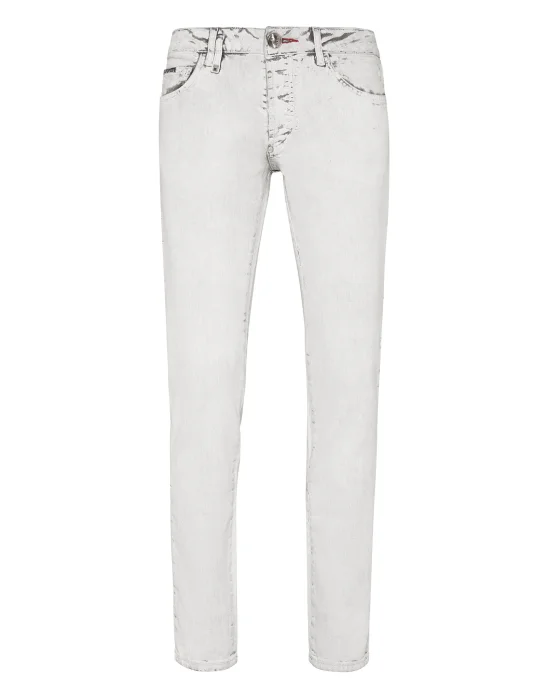 Denim Trousers Super Straight Cut Skull&Bones