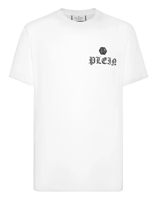 T-shirt Round Neck SS with Crystals Skull&Bones