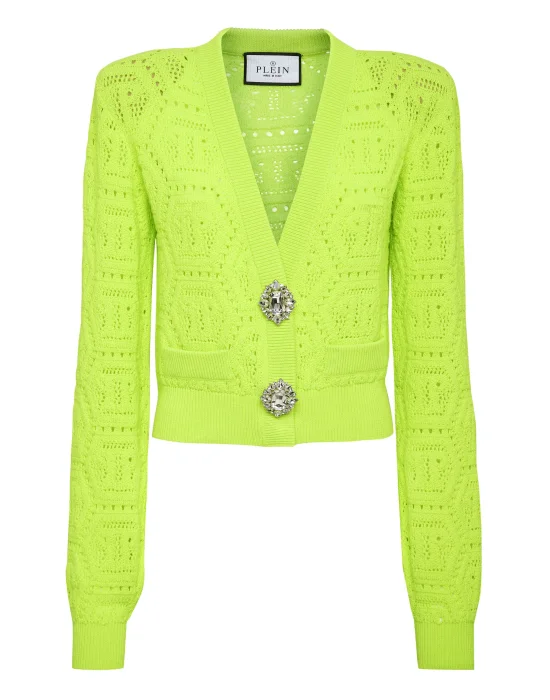 Fluo Knit Cardigan Monogram