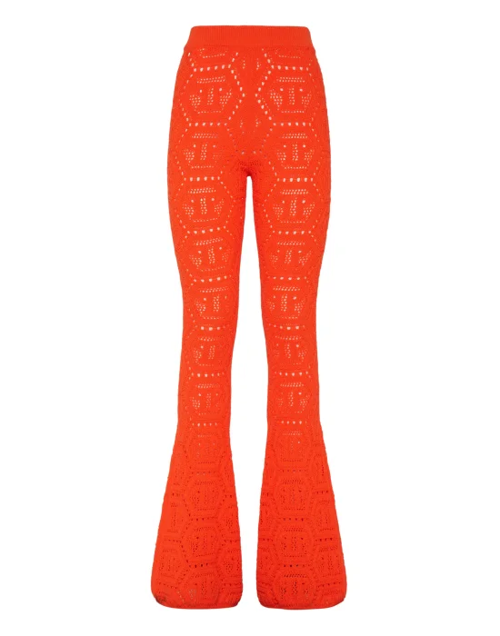 Fluo Knit Trousers Monogram