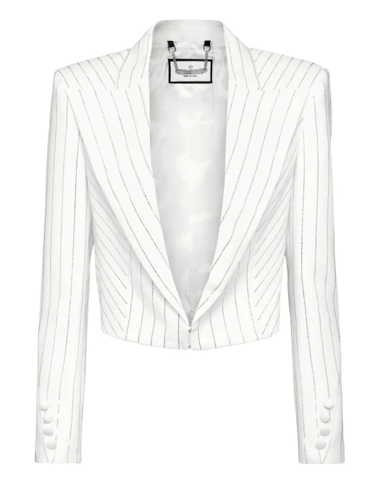 Cady Bolero Crystal Pinstripe