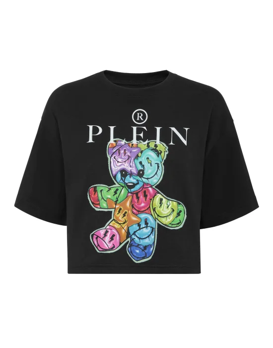 Cropped T-Shirt Round Neck Smile