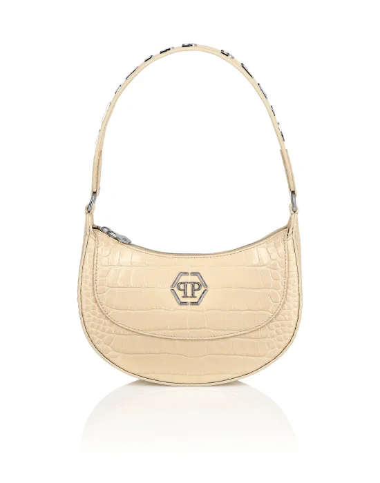 Croco Embossed Handle Bag GALAXY