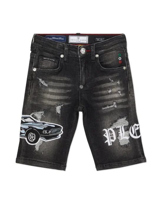 Denim Shorts Formentera Cars Racing