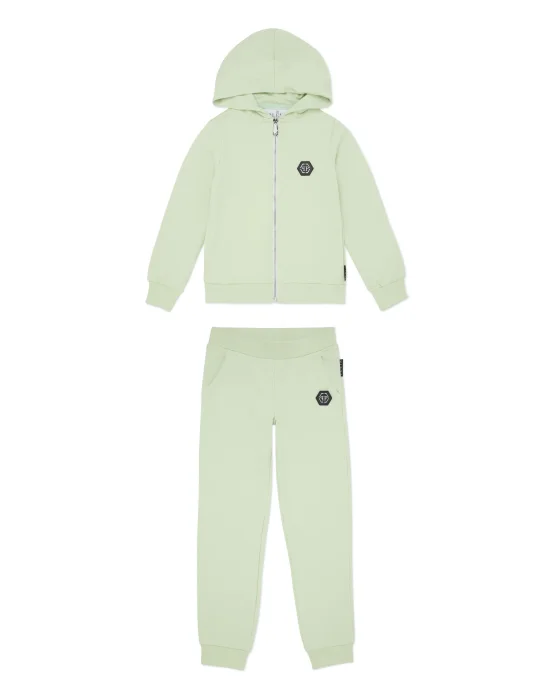 Jogging Set: Hoodie/Trousers Strass Gothic Plein
