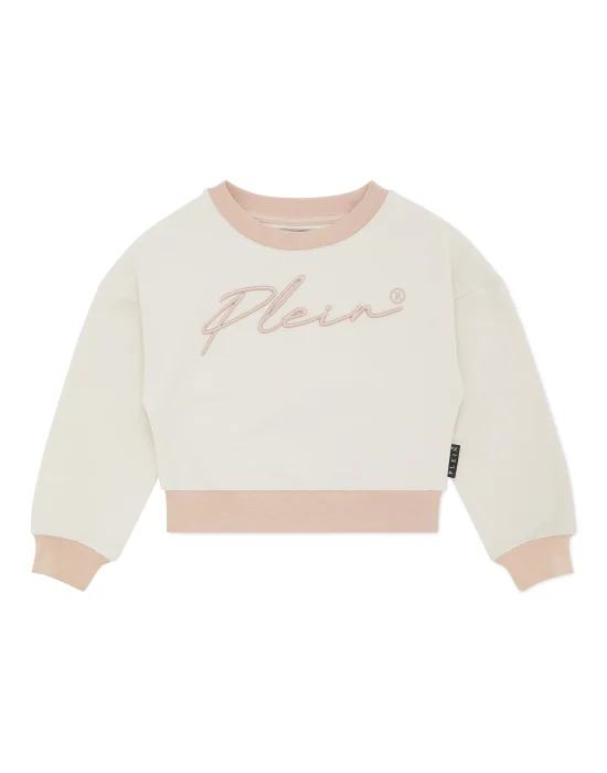 Cropped Sweatshirt Round Neck LS Signature
