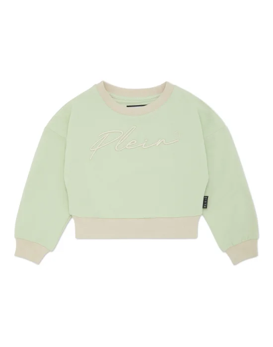 Cropped Sweatshirt Round Neck LS Signature