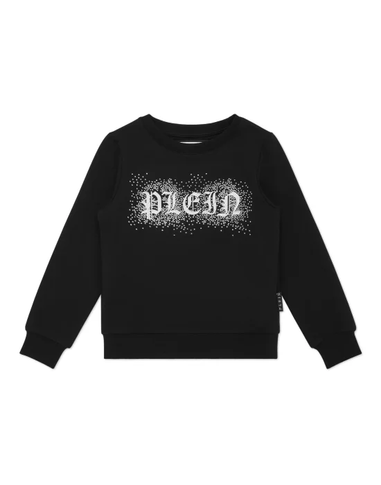 Sweatshirt Round Neck LS Strass Gothic Plein