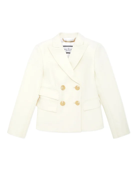 Wool Marine Fit Blazer LS