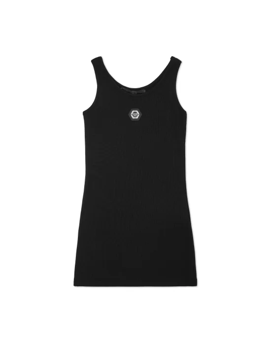Jersey Rib Tank Top Mini Dress