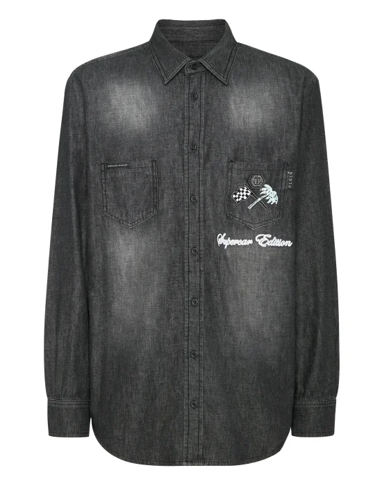 Denim Shirt LS Cars Racing