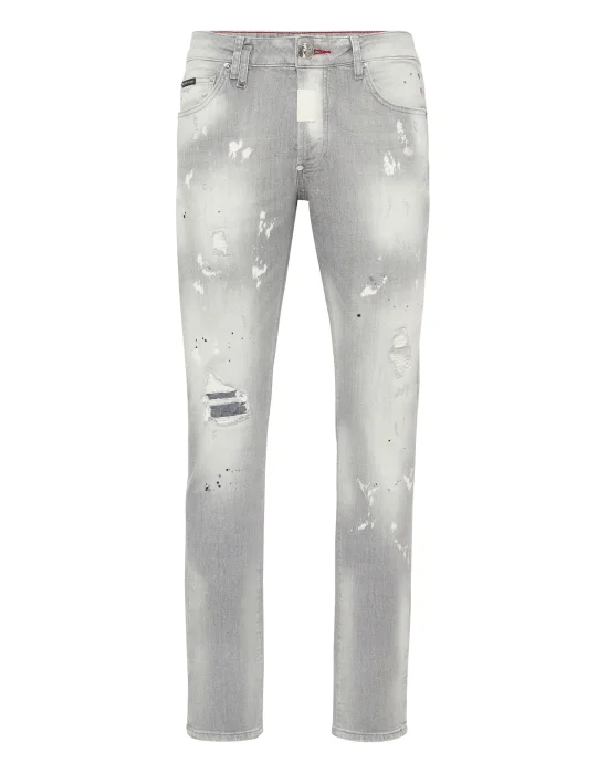 Denim Super Straight Cut Fit Trousers Hexagon