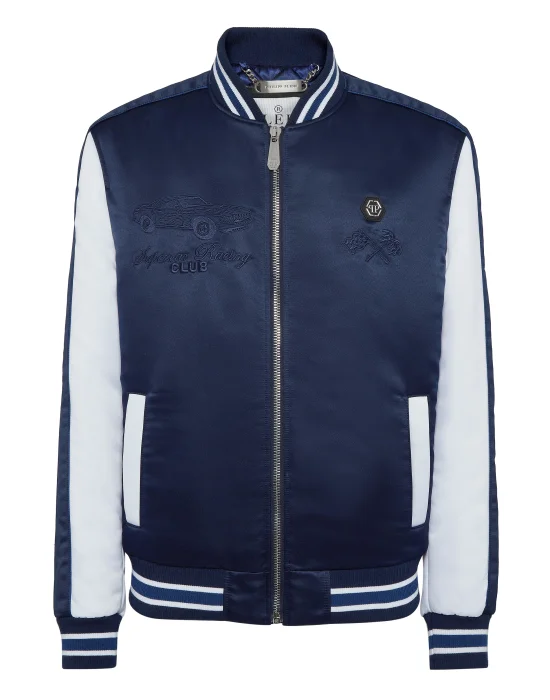 Satin Bomber Jacket LS Racing Club