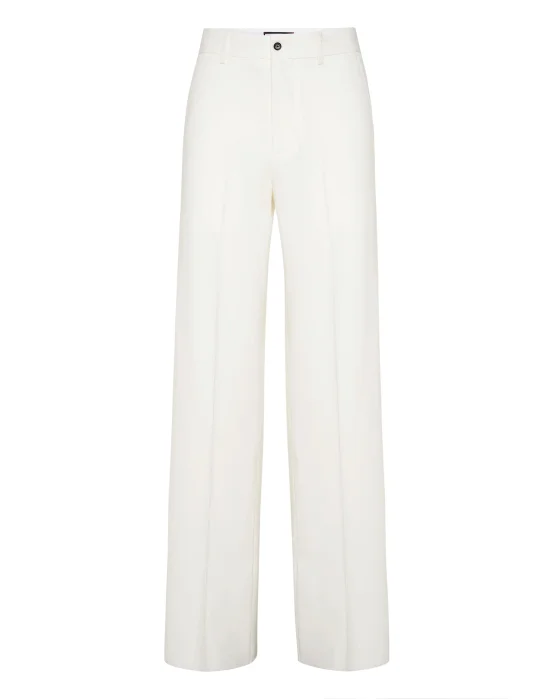Wool Wide Leg Trousers
