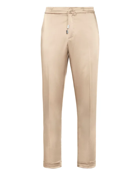 Satin Trousers Tailored Fit