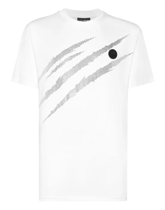 Cotton T-shirt Round Neck SS Lamina Scratch