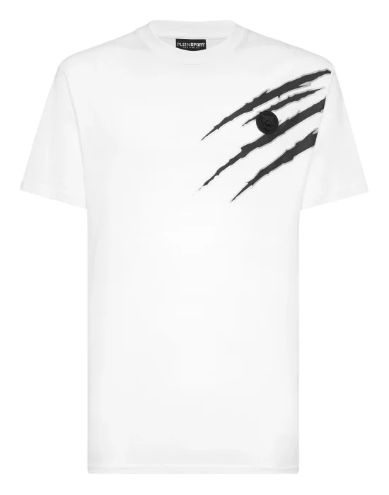 Cotton T-shirt Round Neck SS Lamina Scratch