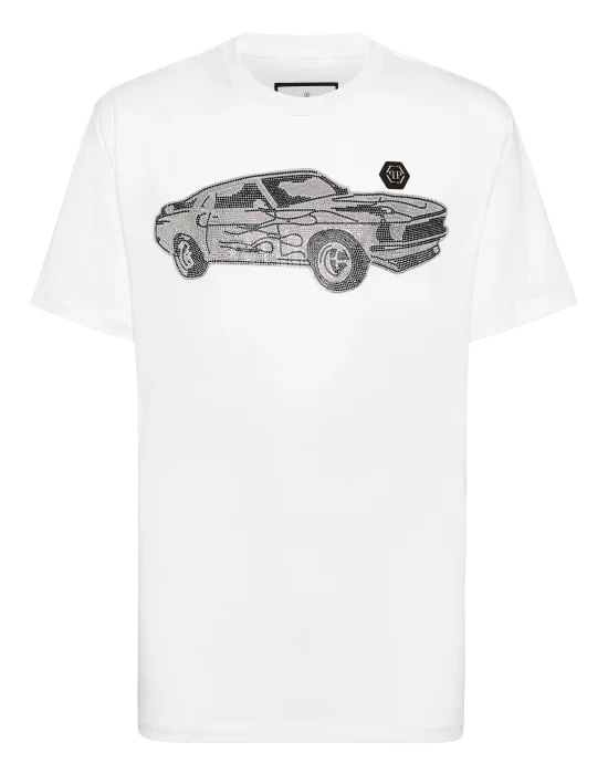 Jersey T-shirt Round Neck SS Strass Cars Racing