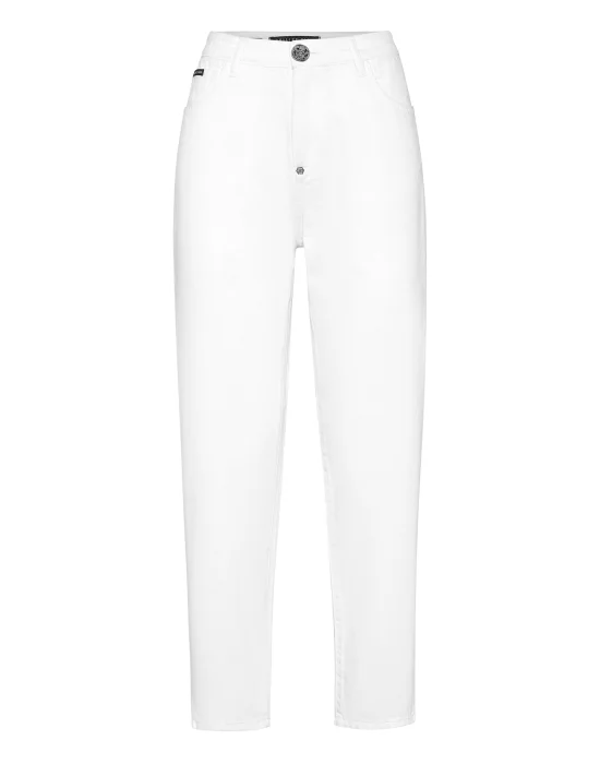 Denim Mom Fit Trousers