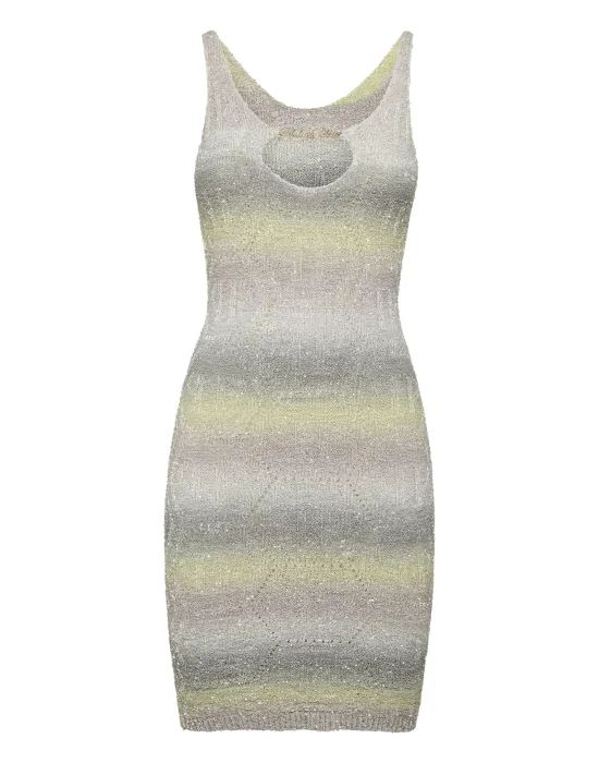 Paillettes Short Dress  Monogram Signature
