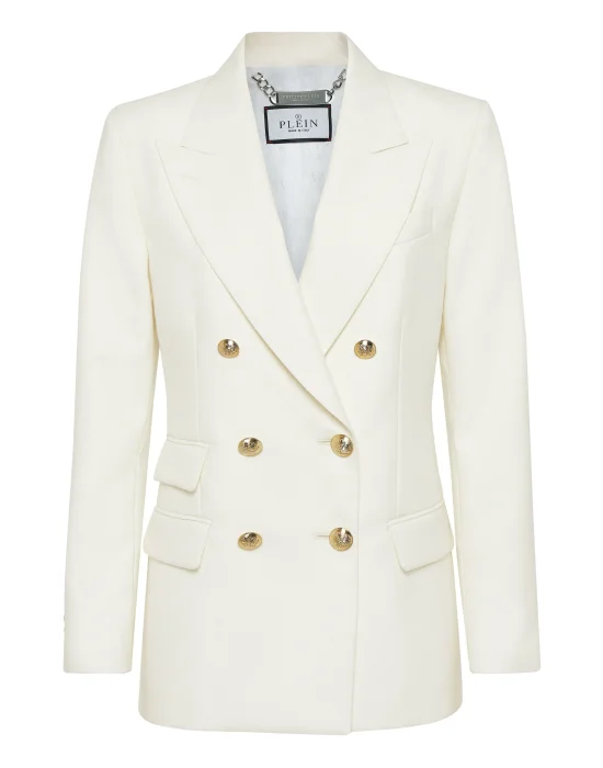 Wool Marine Fit Blazer LS