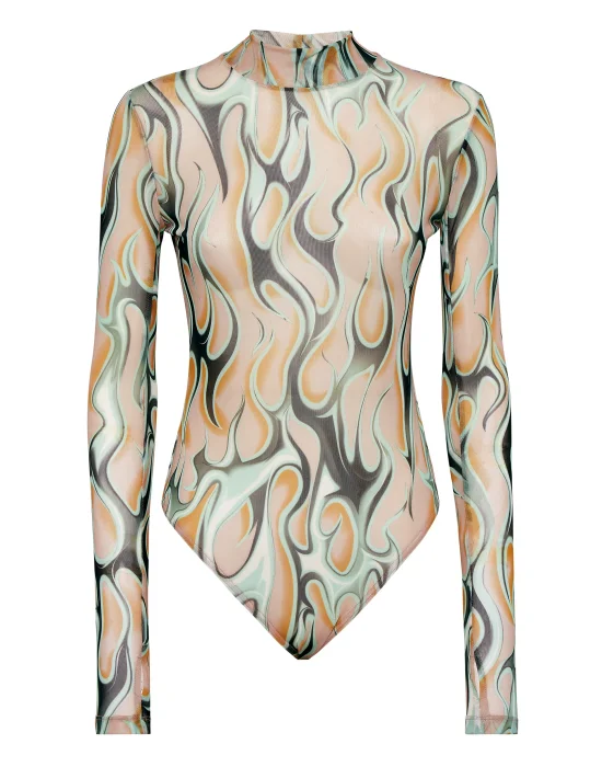 Tulle Body LS Flame