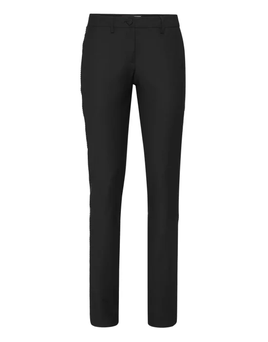 Wool Office Trousers Strass