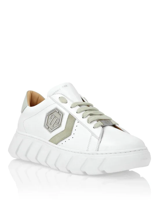 Nappa Leather Lo-Top Sneakers Hexagon