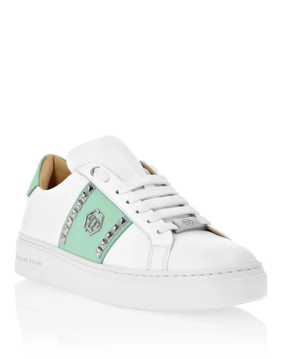 Leather Lo-Top Sneakers Studs