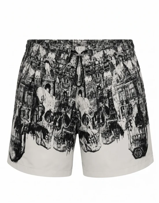 Swimming Shorts Skull Hotel