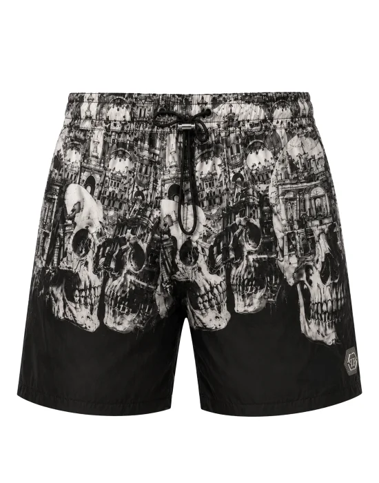 Swimming Shorts Skull Hotel